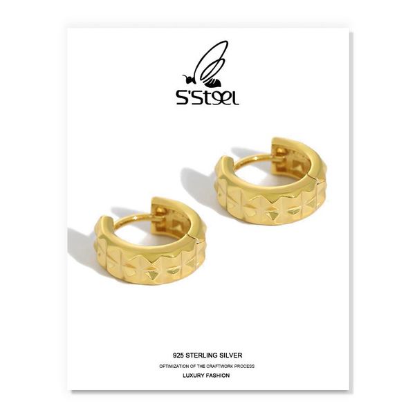 huggie s'steel irregular earrings for women 925 sterling silver hoop earring gearshape gold earings joyas de plata 925 mujer jewelry, Golden;silver
huggie s'steel irregular earrings for women 925 sterling silver hoop earring gearshape gold earings joyas de plata 925 mujer jewelry, Golden;silver