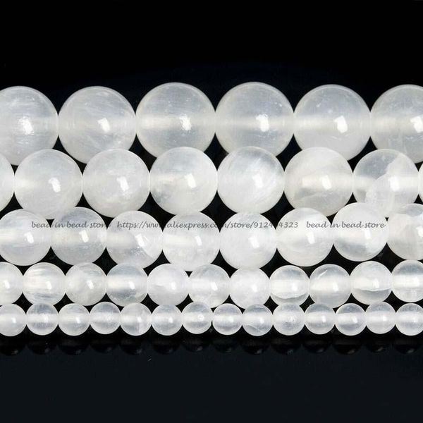 crystal genuine natural white selenite beads grade aaaa round loose beads for jewelry making crafts diy
crystal genuine natural white selenite beads grade aaaa round loose beads for jewelry making crafts diy