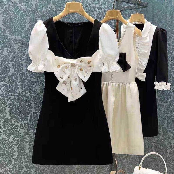 urban dresses designer black dress big bowknot patchwork reception thin waist skirt celebrity temperament new summer style a3no, White;black
urban dresses designer black dress big bowknot patchwork reception thin waist skirt celebrity temperament new summer style a3no, White;black