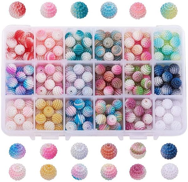 polish 324pcs 10mm pearlized berry beads rainbow gradient mermaid imitation shell pearl acrylic decor waxberry beads for jewelry making, Blue
polish 324pcs 10mm pearlized berry beads rainbow gradient mermaid imitation shell pearl acrylic decor waxberry beads for jewelry making, Blue