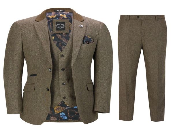 mens 3 piece herringbone tweed suit in brown retro peaky blinders style fitted man suitsjacketpantsvest 4209346, Black;gray
mens 3 piece herringbone tweed suit in brown retro peaky blinders style fitted man suitsjacketpantsvest 4209346, Black;gray
