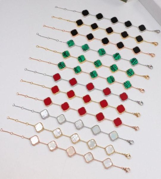 luxury necklace designer bracelet 4four leaf clover charm bracelets elegant fashion 18k agate shell pearl women girls couple holi4663759, Silver
luxury necklace designer bracelet 4four leaf clover charm bracelets elegant fashion 18k agate shell pearl women girls couple holi4663759, Silver