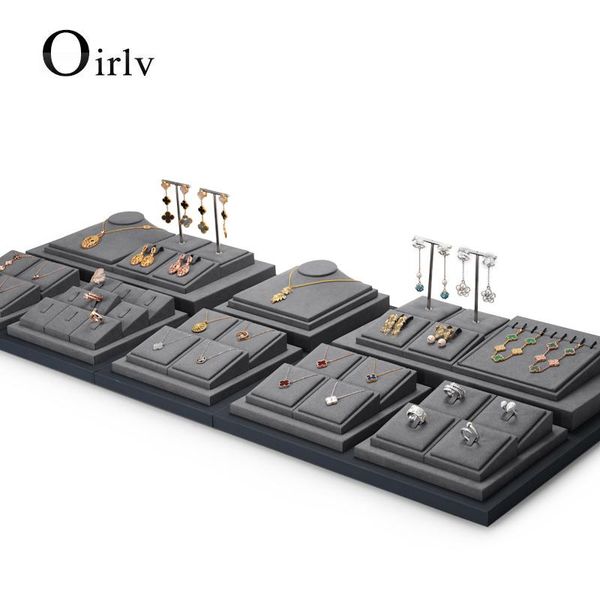 boxes oirlv newly grey pu leather jewelry display set with microfiber ring display stand necklace display for shop cabinet, Black;white
boxes oirlv newly grey pu leather jewelry display set with microfiber ring display stand necklace display for shop cabinet, Black;white