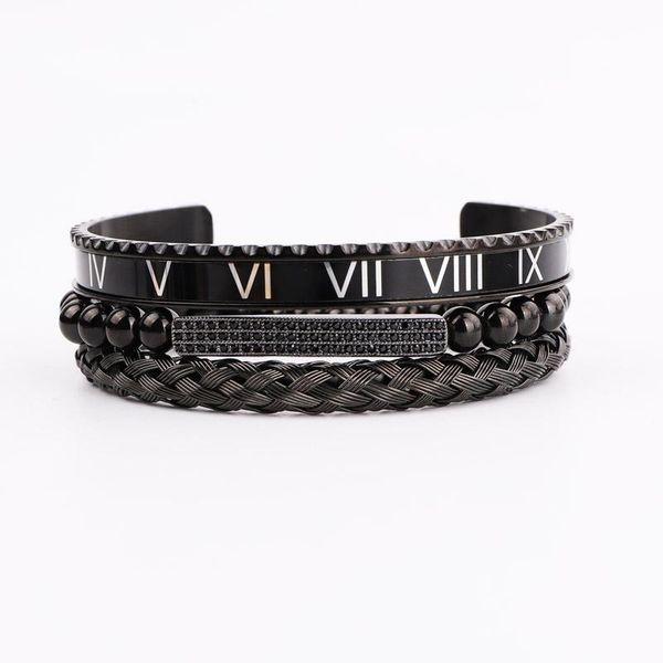 bangle men jewelry bangle gold stainless steel roman bangle bracelet cz charm bracelet bangle bracelet, Black
bangle men jewelry bangle gold stainless steel roman bangle bracelet cz charm bracelet bangle bracelet, Black
