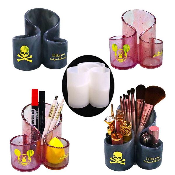 other diy crystal epoxy resin mold 3 in 1 eyeliner makeup brush storage bucket pen holder silicone mold
other diy crystal epoxy resin mold 3 in 1 eyeliner makeup brush storage bucket pen holder silicone mold
