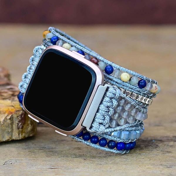 bangle new fashion natural stones fitbit watch strap lapis charm 5 strands wrap watch band handmade boho fitbit strap wholesale, Black
bangle new fashion natural stones fitbit watch strap lapis charm 5 strands wrap watch band handmade boho fitbit strap wholesale, Black