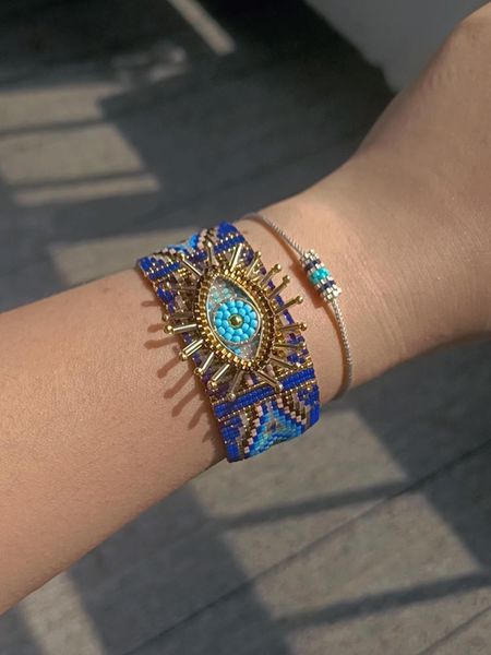 bangle yuokiaa turkish evil eye bracelets sets for women mostacilla miyuki seed beads handmade woven charm bracelet pulsera jewelry, Black
bangle yuokiaa turkish evil eye bracelets sets for women mostacilla miyuki seed beads handmade woven charm bracelet pulsera jewelry, Black