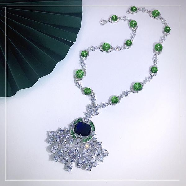 necklaces 2021 highend fashion grand lady banquet necklace green the dance party light and decoration online celebrit, Silver
necklaces 2021 highend fashion grand lady banquet necklace green the dance party light and decoration online celebrit, Silver