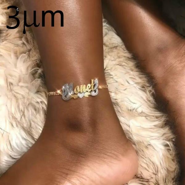 clips new hip hop letter anklet name personalized custom anklet summer gold silver double color nameplate pendant figaro chain anklets, Black
clips new hip hop letter anklet name personalized custom anklet summer gold silver double color nameplate pendant figaro chain anklets, Black