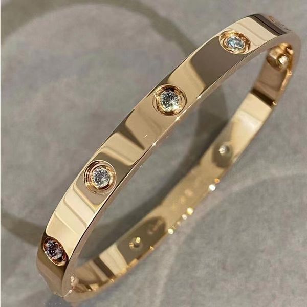 bangle lovers bangles titanium steel oval couple women 10 full stones screw bracelets femme bijoux pulseira no box, Black
bangle lovers bangles titanium steel oval couple women 10 full stones screw bracelets femme bijoux pulseira no box, Black