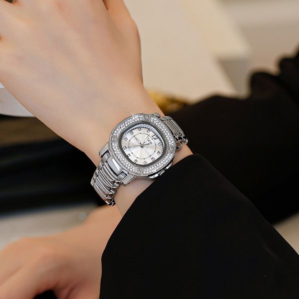 watch aaa women's fashion trend square large dial temperament women's watch diamond watch vintage watch steel band watch, Slivery;brown
watch aaa women's fashion trend square large dial temperament women's watch diamond watch vintage watch steel band watch, Slivery;brown