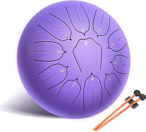 steel tongue drum 11 notes 10 inches handpan d key tambourine percussion music instrument for beginners meditation yoga
steel tongue drum 11 notes 10 inches handpan d key tambourine percussion music instrument for beginners meditation yoga
