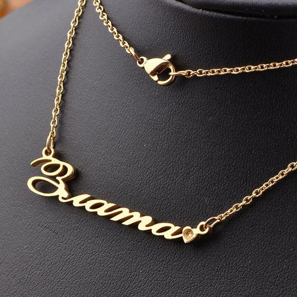 necklaces personalized custom name necklace gold stainless steel necklaces for gift nameplate pendant choker women jewelry dropshipping, Silver
necklaces personalized custom name necklace gold stainless steel necklaces for gift nameplate pendant choker women jewelry dropshipping, Silver