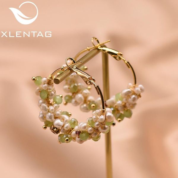 huggie xlentag handmade freshwater pearl hoop earrings women wedding gift natural stone earrings retro exquisite jewelry ge0652, Golden;silver
huggie xlentag handmade freshwater pearl hoop earrings women wedding gift natural stone earrings retro exquisite jewelry ge0652, Golden;silver