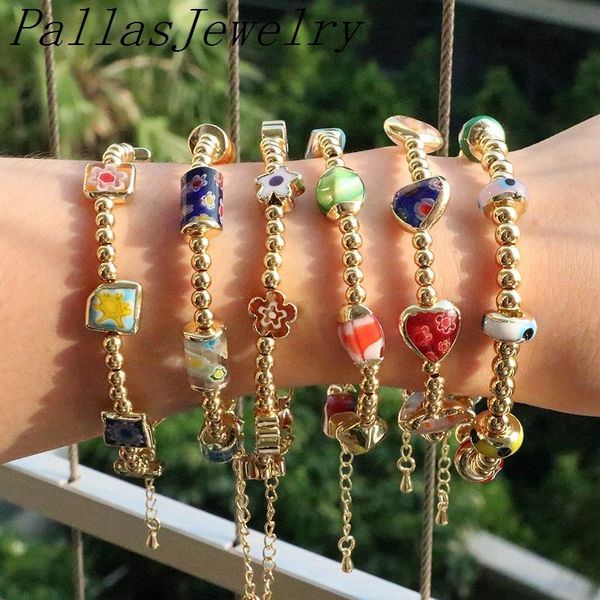 bangle 5pcs heart flower square turkish eye lampwork charm bracelet gold plated copper beads adjustable bracelets for women jewelry, Black
bangle 5pcs heart flower square turkish eye lampwork charm bracelet gold plated copper beads adjustable bracelets for women jewelry, Black