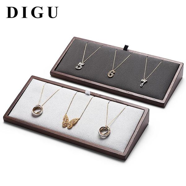 boxes necklace display props black walnut earrings necklace rack dedicated jewelry display wholesale, Black;white
boxes necklace display props black walnut earrings necklace rack dedicated jewelry display wholesale, Black;white