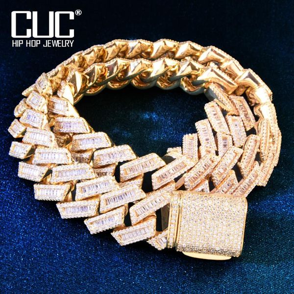 necklaces cuc gold color miami cuban necklace chain solid iced baguette zircon men's hip hop link choker fashion rock jewelry 17mm, Silver
necklaces cuc gold color miami cuban necklace chain solid iced baguette zircon men's hip hop link choker fashion rock jewelry 17mm, Silver