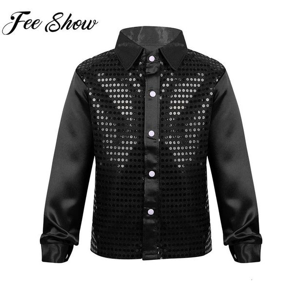kids shirts boys jazz street tap dance stage performance dancewear long sleeve shiny sequin children cosplay party costume 230519, White;black
kids shirts boys jazz street tap dance stage performance dancewear long sleeve shiny sequin children cosplay party costume 230519, White;black