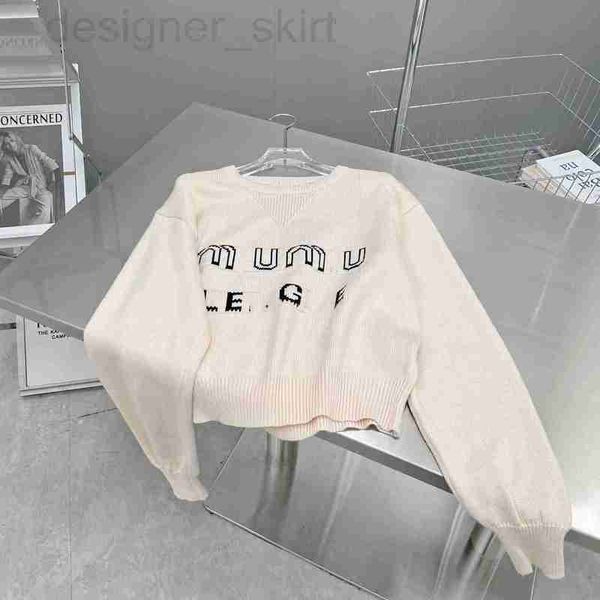 women's sweaters designer knits tees early autumn winter color contrast jacquard short knitwear women's round neck casual versatil, White;black
women's sweaters designer knits tees early autumn winter color contrast jacquard short knitwear women's round neck casual versatil, White;black