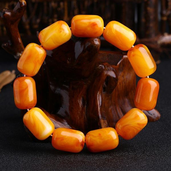 bangle beeswax raw mineral amber old beeswax barrel bead bracelet original stone men chicken oil yellow round beads buddha bracelet, Black
bangle beeswax raw mineral amber old beeswax barrel bead bracelet original stone men chicken oil yellow round beads buddha bracelet, Black