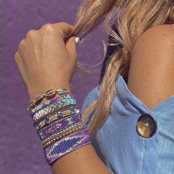 bangle zhongvi boho miyuki bracelet new arrival friendship pulseras rainbow jewelry handmade loom woven zircon bracelets for girl gifts, Black
bangle zhongvi boho miyuki bracelet new arrival friendship pulseras rainbow jewelry handmade loom woven zircon bracelets for girl gifts, Black