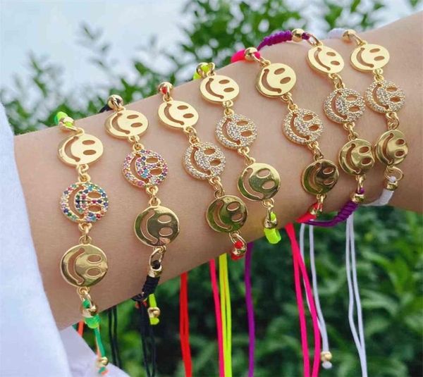 5pcs rope braided adjustable bracelet rainbow happy faces zircon accessories5509658, Black
5pcs rope braided adjustable bracelet rainbow happy faces zircon accessories5509658, Black