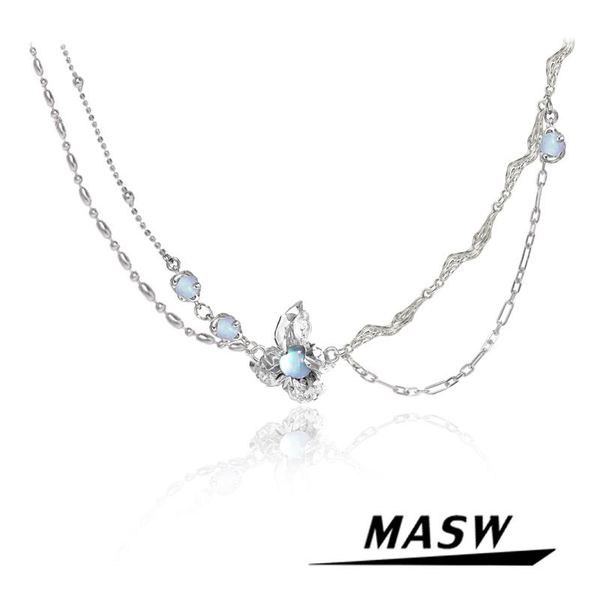 necklaces masw fashion jewelry brass chain necklace original design thick silver plated blue bead pendant necklace for women
necklaces masw fashion jewelry brass chain necklace original design thick silver plated blue bead pendant necklace for women