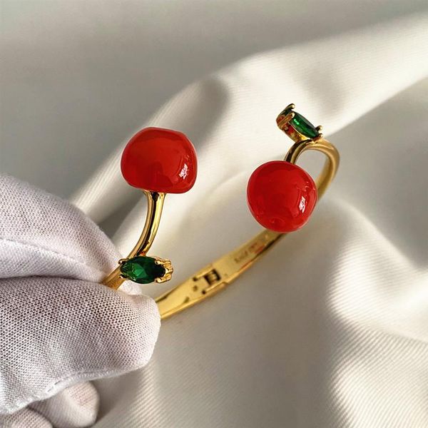 bangle european and american jewelry niche exquisite bracelet cherry red pearl inlaid open adjustable bracelet, Black
bangle european and american jewelry niche exquisite bracelet cherry red pearl inlaid open adjustable bracelet, Black