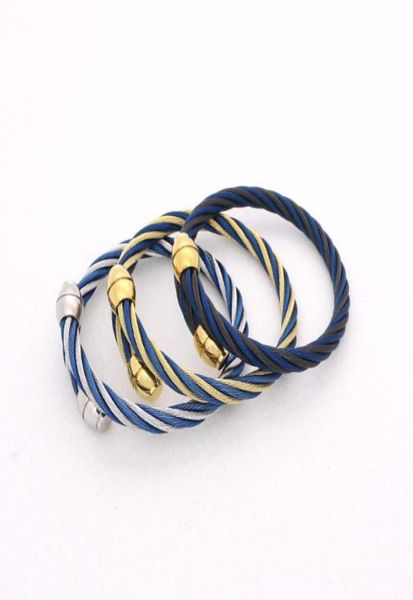 jsbao menwomen fashion jewelry gold black blue colour stainless steel wire wild cable bangle for women gift3561732
jsbao menwomen fashion jewelry gold black blue colour stainless steel wire wild cable bangle for women gift3561732