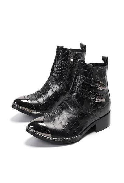 autumn men oxford boots genuine cow leather double buckle black ankle boots mens dress crocodile pattern chelsea cowboy boots2225814
autumn men oxford boots genuine cow leather double buckle black ankle boots mens dress crocodile pattern chelsea cowboy boots2225814