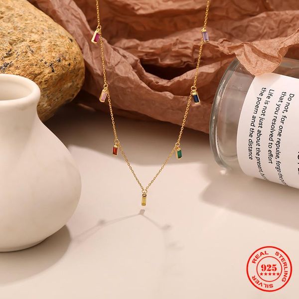 necklaces 925 sterling silver rainbow rectangle zircon charms link chain tassel choker neckalce fashion women european party fine jewelry
necklaces 925 sterling silver rainbow rectangle zircon charms link chain tassel choker neckalce fashion women european party fine jewelry