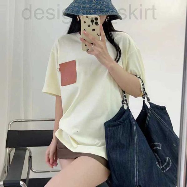 women's t-shirt designer version 23 new leather pocket embossed short sleeved t-shirt 4zlr, White
women's t-shirt designer version 23 new leather pocket embossed short sleeved t-shirt 4zlr, White