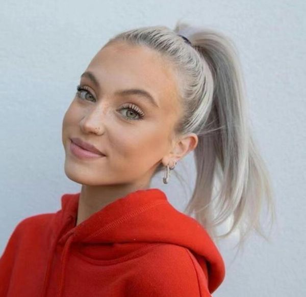 salt and pepper silver grey ponytail hair extension long sleek gray human hair pony tail drawstring wraps 100g 120g7775320, Black
salt and pepper silver grey ponytail hair extension long sleek gray human hair pony tail drawstring wraps 100g 120g7775320, Black