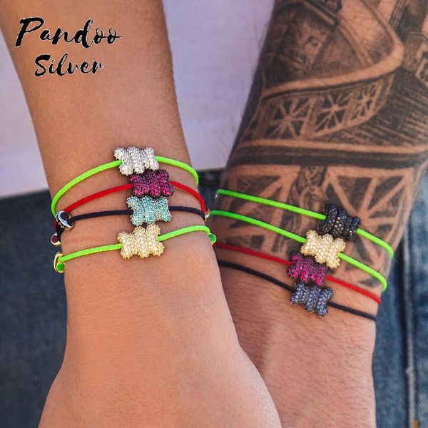 bangle fashion charm sterling silver original jewelry yummy cute childlike teddy bear bracelet for women luxury jewelry gift with, Black
bangle fashion charm sterling silver original jewelry yummy cute childlike teddy bear bracelet for women luxury jewelry gift with, Black