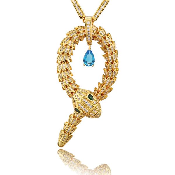 necklaces luxury classic fashion snake pendant zircon necklace jewelry blue gem party anniversary women's gift, Silver
necklaces luxury classic fashion snake pendant zircon necklace jewelry blue gem party anniversary women's gift, Silver