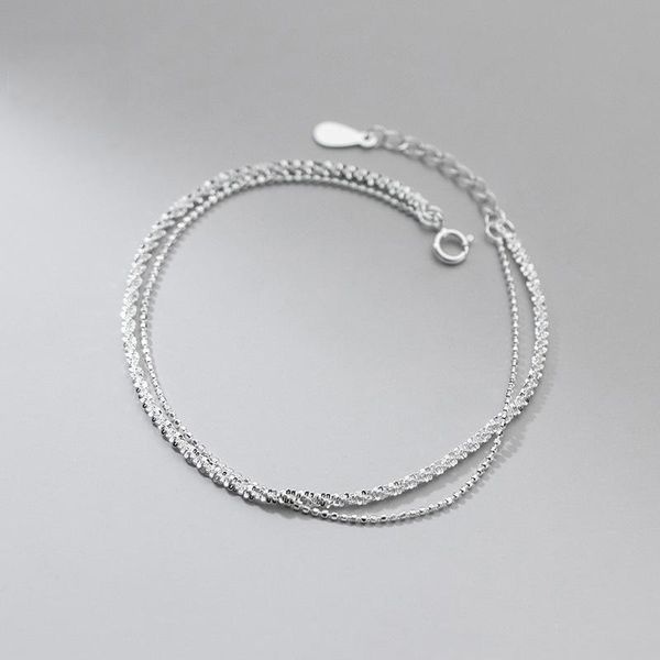 bangle new s925 sterling silver double layer sparkling flashing chain gypsophila bracelet for women wedding party gift fine jewelry, Black
bangle new s925 sterling silver double layer sparkling flashing chain gypsophila bracelet for women wedding party gift fine jewelry, Black