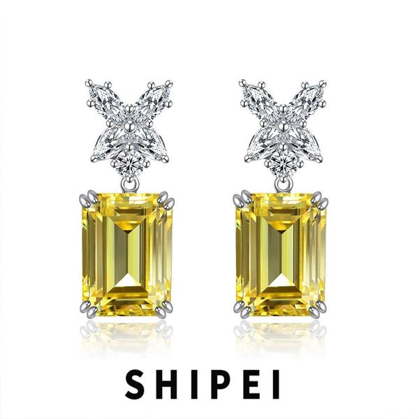 knot shipei classic 925 sterling silver emerald cut 7ct citrine gemstone engagement dangle earrings for women fine jewelry wholesale
knot shipei classic 925 sterling silver emerald cut 7ct citrine gemstone engagement dangle earrings for women fine jewelry wholesale