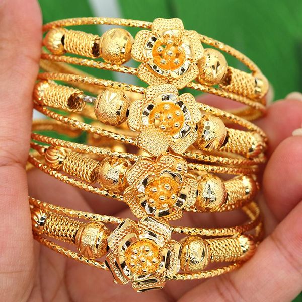 bangle africa bangles wedding gift beads 24k gold color dubai bangles for women ball copper saudi arabic flower bracelet girls jewelry, Black
bangle africa bangles wedding gift beads 24k gold color dubai bangles for women ball copper saudi arabic flower bracelet girls jewelry, Black