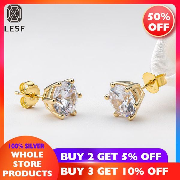 stud lesf moissanite diamond ear studs 925 silver engagement earring classic round engagement gift size 5mm/6.5mm/8mm, Golden;silver
stud lesf moissanite diamond ear studs 925 silver engagement earring classic round engagement gift size 5mm/6.5mm/8mm, Golden;silver