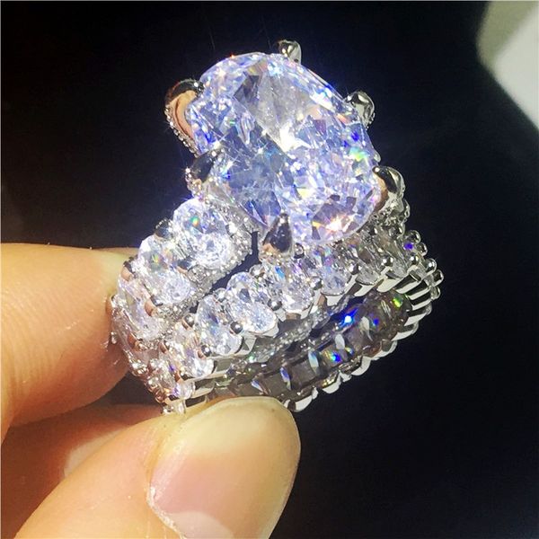 luxury couple real 925 sterling silver ring sets oval 8ct aaaaa cz engagement wedding band rings for women men party jewelry, Slivery;golden
luxury couple real 925 sterling silver ring sets oval 8ct aaaaa cz engagement wedding band rings for women men party jewelry, Slivery;golden