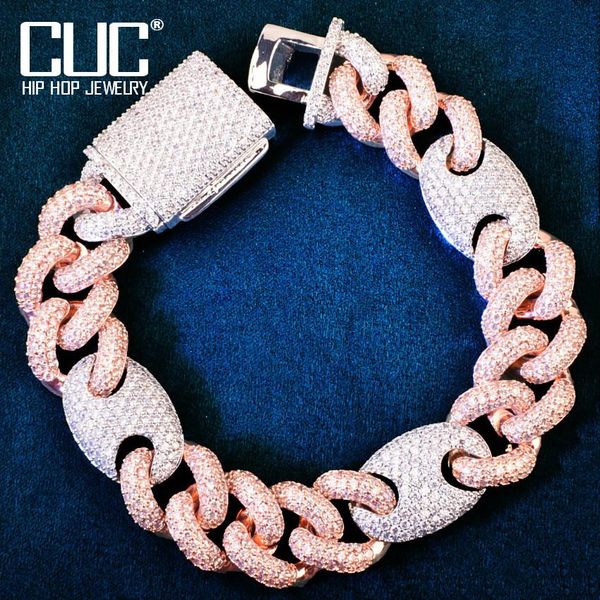 bangle 18mm mixed color men's cuban chain bracelet solid back full zircon hip hop miami link fashion rock jewelry, Black
bangle 18mm mixed color men's cuban chain bracelet solid back full zircon hip hop miami link fashion rock jewelry, Black