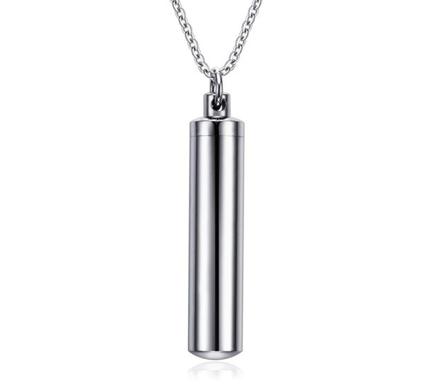 high polished stainless steel cylinder memorial urn pendant necklace ash holder6368755, Silver
high polished stainless steel cylinder memorial urn pendant necklace ash holder6368755, Silver