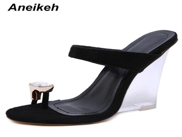 aneikeh shoes woman sandals pvc crystal wedges heel transparent women clear high heels summer sandals pumps shoes size 41 y205722373, Black
aneikeh shoes woman sandals pvc crystal wedges heel transparent women clear high heels summer sandals pumps shoes size 41 y205722373, Black
