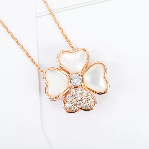 necklaces european jewelry 925 sterling silver rose gold four heart four leaf necklace fashion brand luxury elegant pendant
necklaces european jewelry 925 sterling silver rose gold four heart four leaf necklace fashion brand luxury elegant pendant