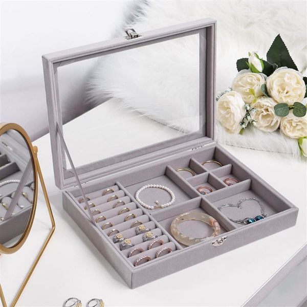 boxes velvet stackable jewelry display jewelry organizer box portable ring earrings necklace storage box with transparent glass, Black;white
boxes velvet stackable jewelry display jewelry organizer box portable ring earrings necklace storage box with transparent glass, Black;white
