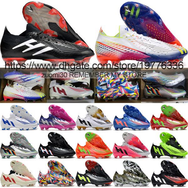 send with bag quality soccer boots predator edge.1 fg low version knit football shoes mens firm ground soft leather comfortable lithe traini, Black
send with bag quality soccer boots predator edge.1 fg low version knit football shoes mens firm ground soft leather comfortable lithe traini, Black