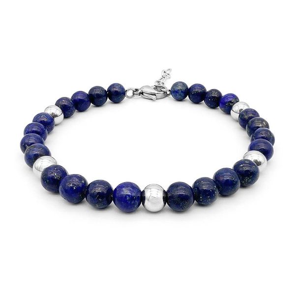 bangle runda men's natural stone bracelet blue 5mm with stainless steel adjustable size 22cm fashion jewelry charm bead bracelet, Black
bangle runda men's natural stone bracelet blue 5mm with stainless steel adjustable size 22cm fashion jewelry charm bead bracelet, Black
