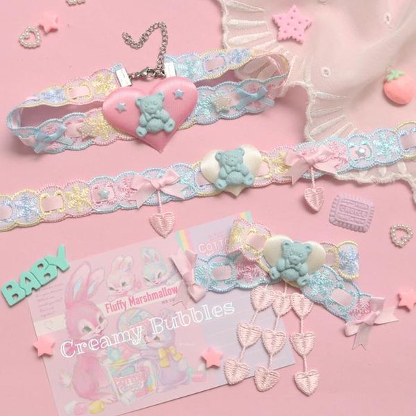 necklaces original lolita sweet cute macaron love bear necklace collar harajuku cute tassel collar, Silver
necklaces original lolita sweet cute macaron love bear necklace collar harajuku cute tassel collar, Silver