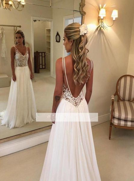 elegant a line beach wedding dresses 2020 new lace applique v neck backless chiffon bridal gowns custom made 7487210370, White
elegant a line beach wedding dresses 2020 new lace applique v neck backless chiffon bridal gowns custom made 7487210370, White