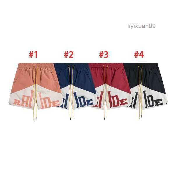 designer shorts rhude summer fashion beach pants men street wear red blue black purple mens short 1 y2k7, White;black
designer shorts rhude summer fashion beach pants men street wear red blue black purple mens short 1 y2k7, White;black